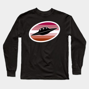 Lesbian UFO Cryptid Pride Long Sleeve T-Shirt